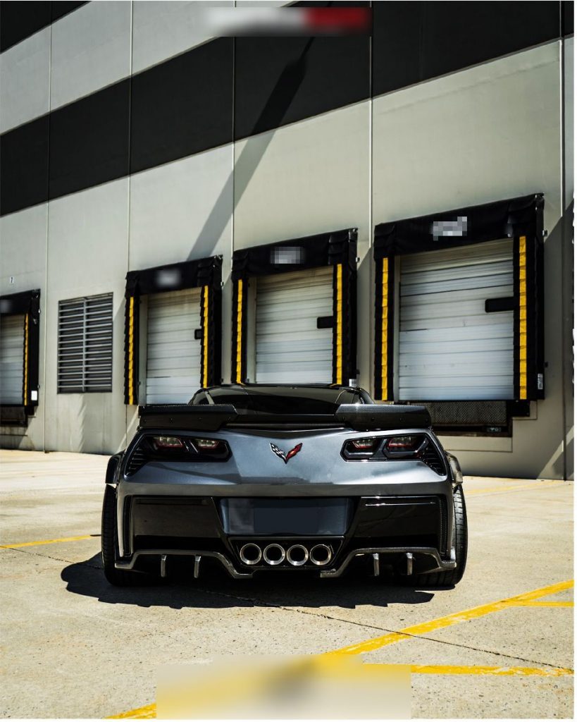 Corvette C7 Z06 hood Z06 front lip with small canards (10)