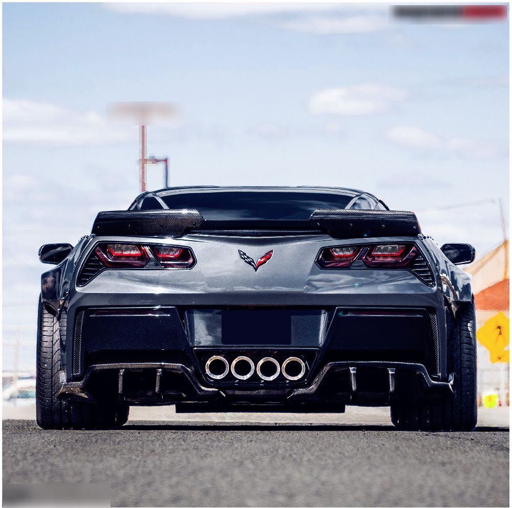 Corvette C7 Z06 hood Z06 front lip with small canards (18)