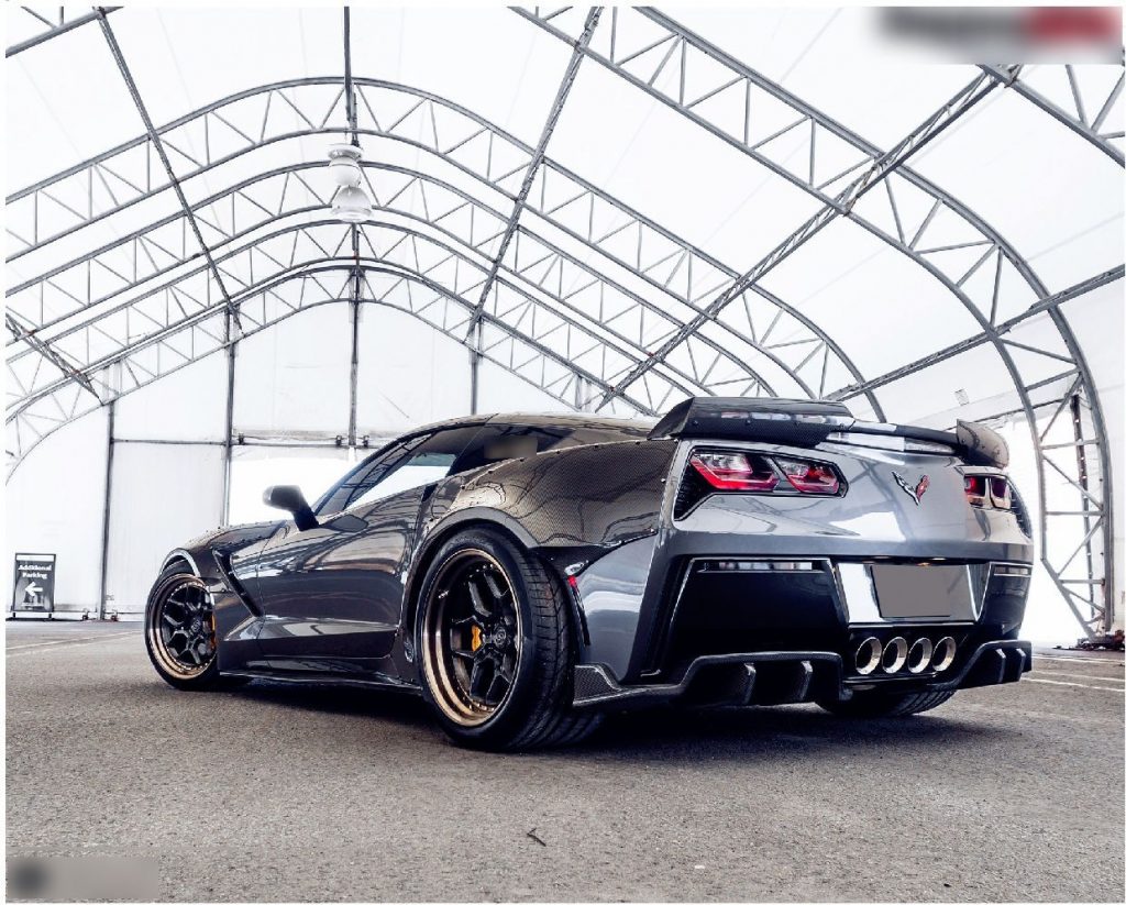 Corvette C7 Z06 hood Z06 front lip with small canards (9)
