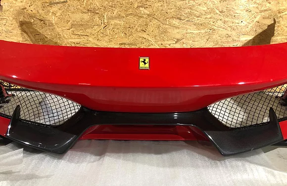 Ferrari PISTA front bumper with non carbon fiber side lip OEM Part (2)