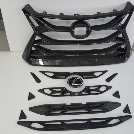 Lexus LX 570 carbon fiber front grill (14)
