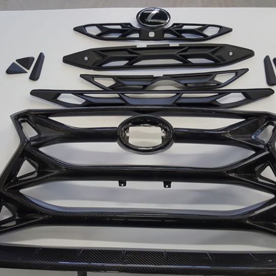 Lexus LX 570 carbon fiber front grill (2)