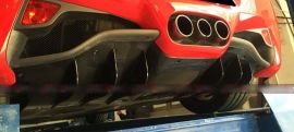 2010-2014 Ferrari 458 Italia Carbon Fiber Rear Diffuser Lip Body Kit