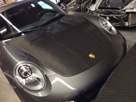 2012-2014 Porsche 991 CARBON FIBER Hood fits Porsche 991 Carrera, C2, C4, C4S