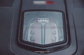 2015+ Audi A6/S6/RS6 Avant Carbon Fiber Hood Bonnet Body Kit W/ Glass