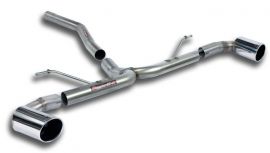 Supersprint   Connecting pipe + rear pipe Right O100 - Left O100  BMW F20 / F21 114d (95 Hp) 2013 