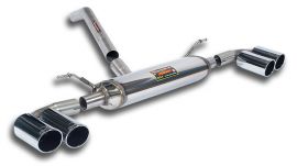 Supersprint   Connecting pipe + rear exhaust Right OO80 - Left OO80  BMW F20 / F21 125d (218 Hp) 2013 ->