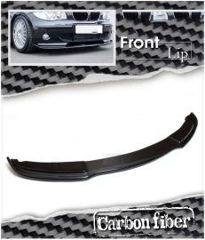 BMW E81 E87 Pre-LCI 1-Series Carbon Fiber Front Bumper Lip Spoiler 