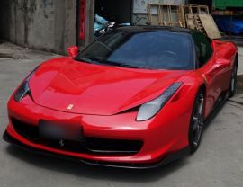 Ferrari 458 Italia Carbon Fiber Front Lip Spoiler Body Kit