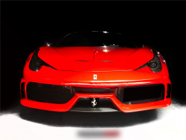 Ferrari 458 Italia Speciale Style Front Bumper W/ Carbon Fiber Lip