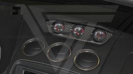Lamborghini Gallardo LP550 LP560 LP570 Dry Carbon Fiber Top Center Dash 3 Gauge Cluster Trim Cover