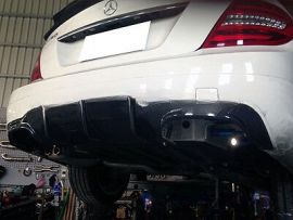 Mercedes Benz C204 C250 C350 C63 AMG 2012-2014 Carbon Fiber Diffuser