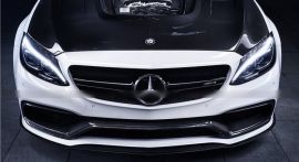Mercedes Benz W205 C63 C63s AMG Carbon Fiber Front Lip