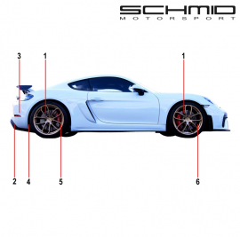 SCHMID MOTORSPORT PORSCHE CAYMAN GT4 WITH OPF 4.0 track POWER PACKAGE