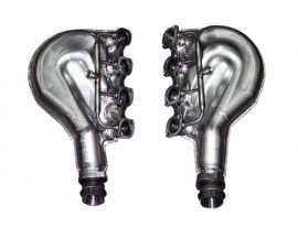 TUBI STYLE EXHAUST SYSTEMS-FERRARI 360 CHALLENGE STRADALE HEAT SHIELDED MANIFOLDS KIT