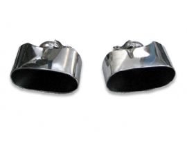 TUBI STYLE EXHAUST SYSTEMS-PORSCHE 911 CARRERA S 997.1 OVAL END TIPS KIT
