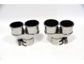 TUBI STYLE EXHAUST SYSTEMS-PORSCHE 911 TURBO & TURBO S 996 QUAD END TIPS KIT