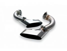 TUBI STYLE EXHAUST SYSTEMS-PORSCHE CAYENNE TURBO 4.5L 955 TERMINALI OVALI