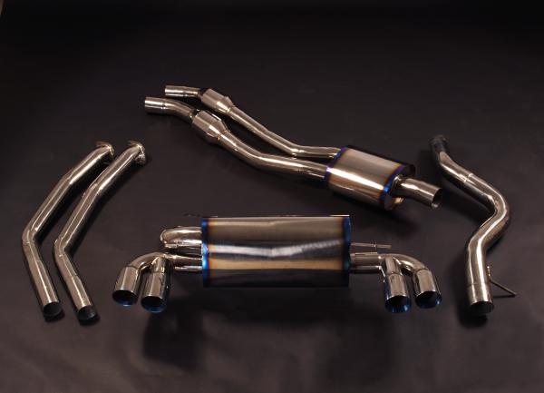 Titanium exhaust system for BMW 1M and other BMW M vehicles