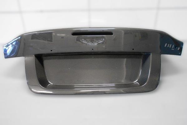 Aston Martin DBS clear carbon fiber boot lid tailgate