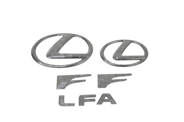 Lexus LFA Forged carbon badge emblem logo set