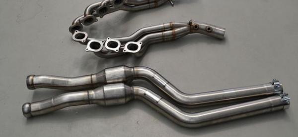 CARGRAPHIC Mercedes C63 AMG longtube headers, downpipes and cats