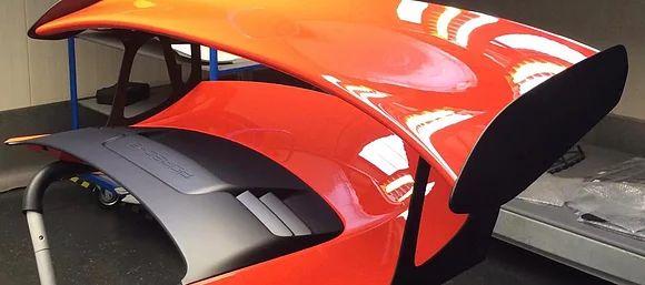 Porsche GT3 RS Rear spoiler OEM part complete