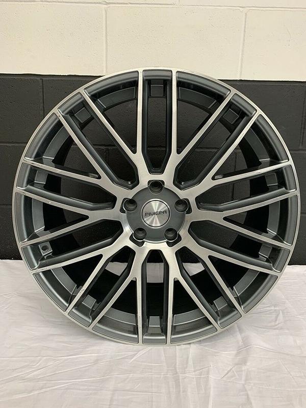 Single Riviera Wheel Grey With Machined Face 22x10J
