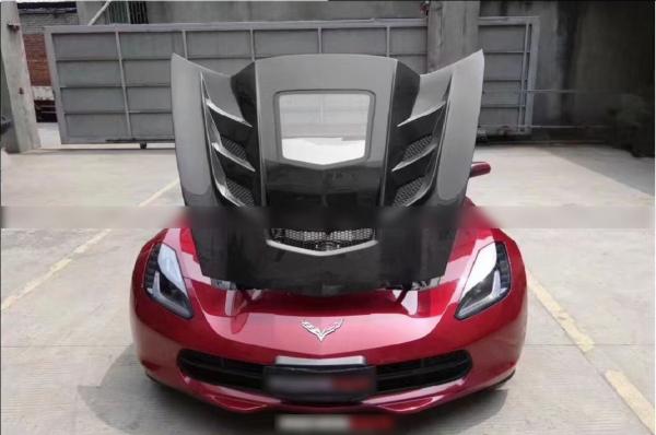 Corvette C7 Carbon Transparent Hood