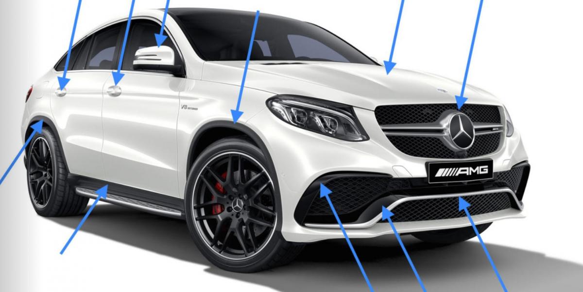 New carbon parts for Mercedes Benz GLE-Coupe