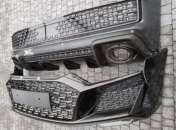 Audi R8 2019 Front bumper and rear bumper complete CF